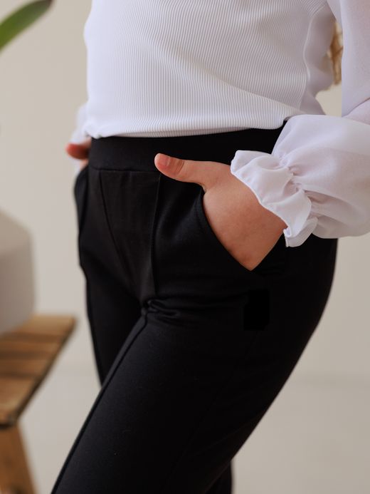  Pantaloni (7-12 ani) ( Negru 7 ani / 122 cm)