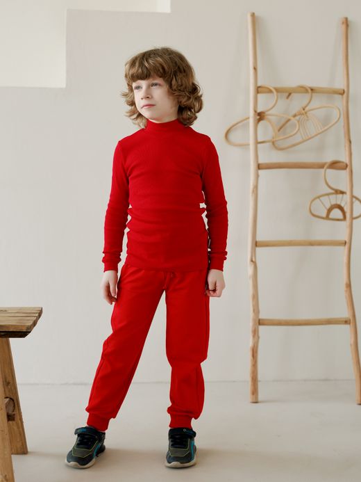  Pantaloni (2-8 ani) ( Roșu 6 ani / 116 cm)