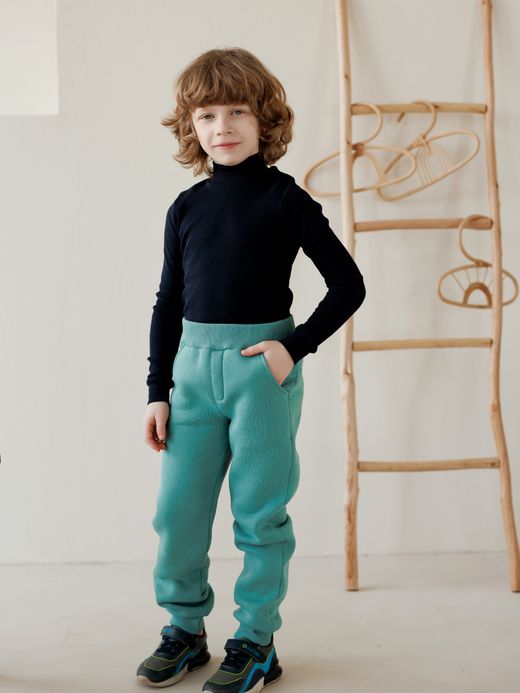  Pantaloni (2-8 ani) ( Turquoise 4 ani / 104 cm)