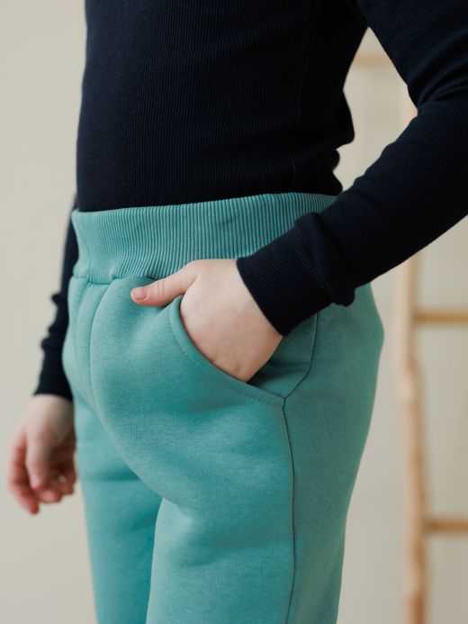  Pantaloni (2-8 ani) ( Turquoise 4 ani / 104 cm)