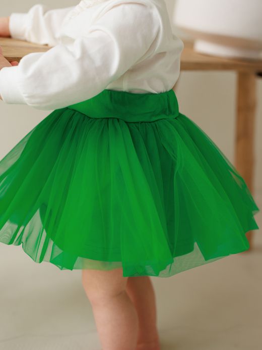  Modern skirt (3 months-1 year) ( Verde 3 luni / 62 cm)