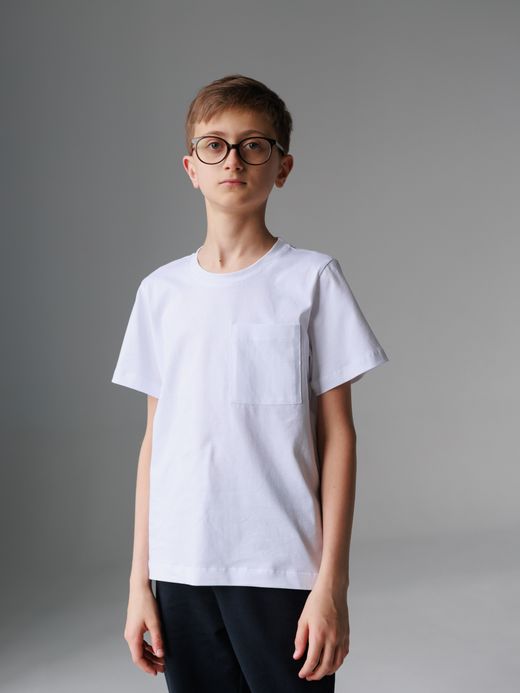  Tricou (7-12 ani) ( Alb 9 ani / 134 cm)