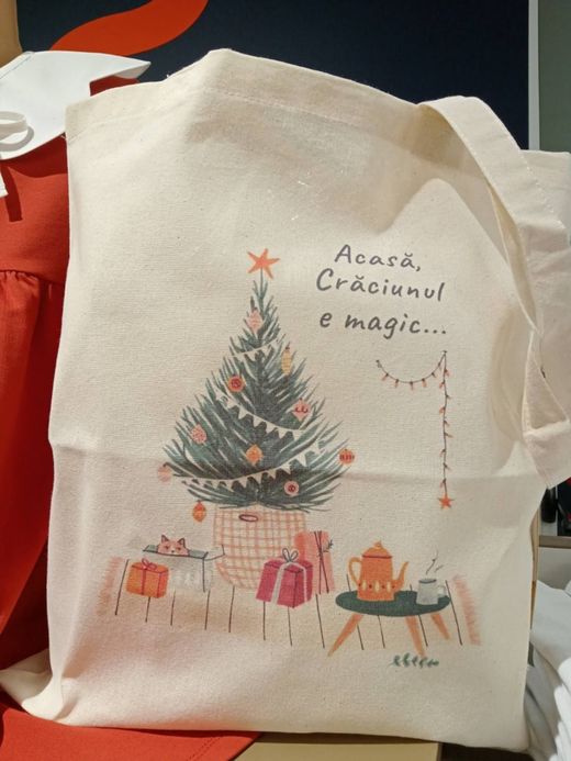  Christmas textile bag ( Christmas textile bag)